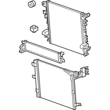 Jeep 68283398AF Radiator Assembly