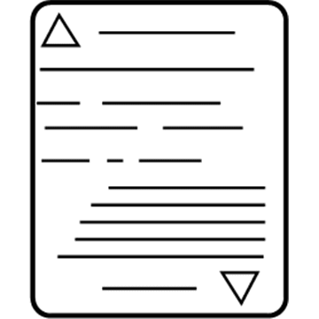 Mopar 68006911AA Warning Label