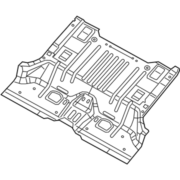 Jeep 68410122AD Rear Floor Pan