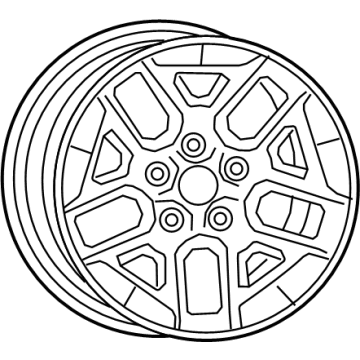 Jeep 6BZ403XFAA Wheel, Alloy