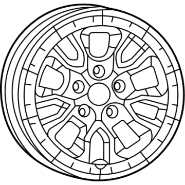 Jeep 68508686AA Wheel, Alloy