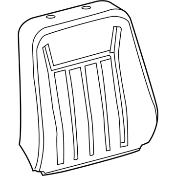 Mopar 5ZC26DX9AA Seat Back Cover, Black, Front Passenger Side