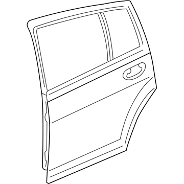 Mopar 5074163AI Door Shell, Rear Driver Side