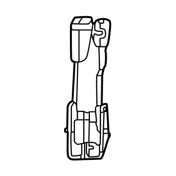 Mopar 7LX711A6AA Outer Buckle, Blue Agave, Rear