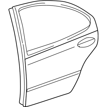 Mopar 5003236AJ Door Shell, Rear Passenger Side