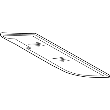 Mopar 5096041AD Lift Gate Glass, Rear