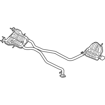 Jeep 68276650AA Muffler & Pipe Assembly