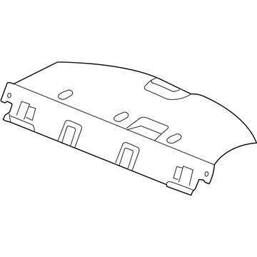 Mopar UU89BD1AC Package Tray Trim, Light Gray, Rear