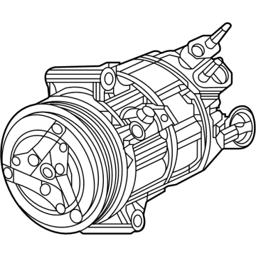 Jeep Wrangler A/C Compressor - 68481137AC