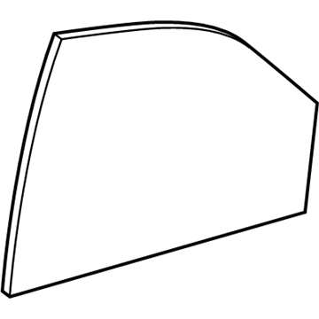 Mopar 4894610AC Door Glass, Front Passenger Side