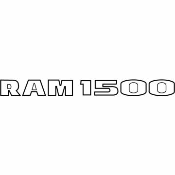 Mopar 68149702AA Nameplate, Front