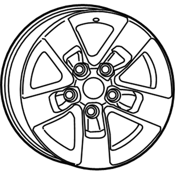 Mopar 1UB17GSAAC Wheel, Alloy