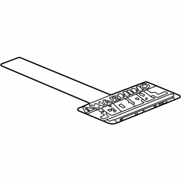 Jeep 68265143AA Air Bag Label