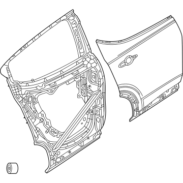 Mopar 68606944AA Door Shell, Rear