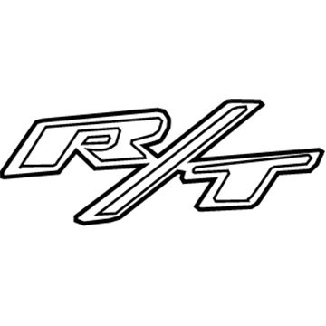 Mopar 68092750AA Nameplate, Rear