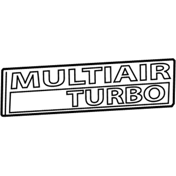 Mopar 68165753AA Nameplate, Rear