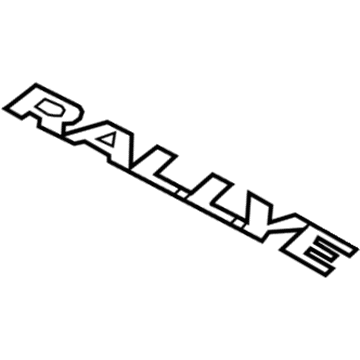 Mopar 68165752AA Nameplate, Rear