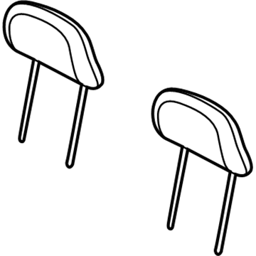 Mopar 5MT78DX9AA Headrest, Black, Center