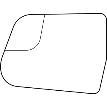 Mopar 68551397AA Mirror Glass, Front Driver Side