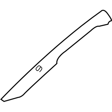 Mopar 5HF62TL2AD Pillar Molding, Taupe, Passenger Side
