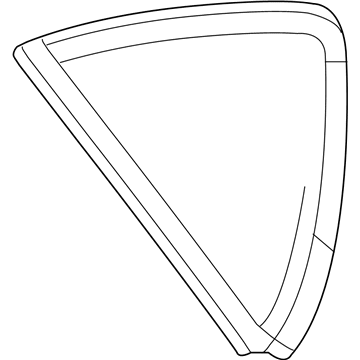 Mopar 68145465AC Quarter Glass, Rear Driver Side