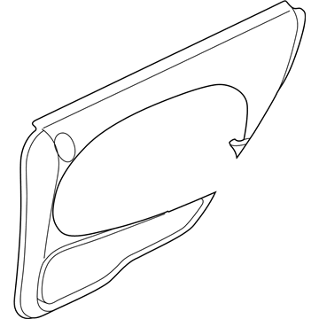 Mopar PW261T5DB Door Trim Panel, Sandstone, Rear Inner Passenger Side