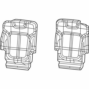 Mopar 7HZ02VA6AD Seat Back Cover, Black, Rear