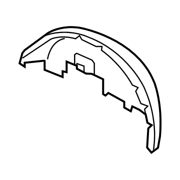 Mopar 68069138AB Inner Wheelhouse, Rear Passenger Side