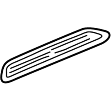 Mopar 5DV46RX9 Step Pad, Black, Center