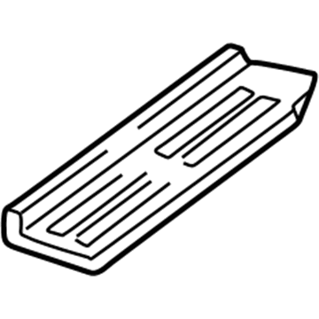 Mopar 4166893 Scuff Plate, Black, Rear