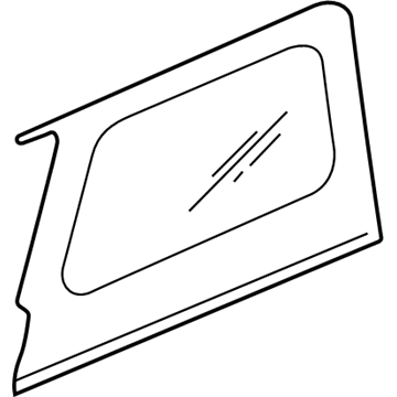 Mopar 5EZ00VK9AB Quarter Glass, Tan, Passenger Side