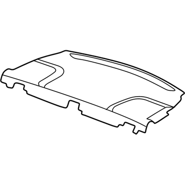 Mopar TJ07XTMBC Package Tray Trim, Black, Rear
