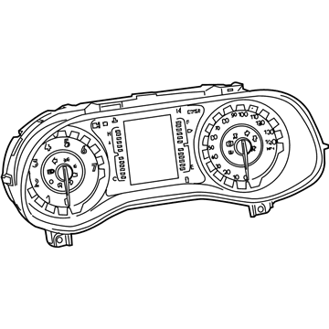 Chrysler 200 Instrument Cluster - 68310005AA