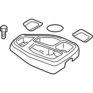 Mopar 5GS011L5AD Storage Tray, Taupe, Center