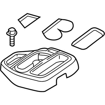 Mopar 5GS001L5AE Storage Tray, Taupe, Center
