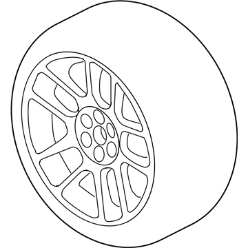 Mopar 5043004AA Wheel, Alloy, Front