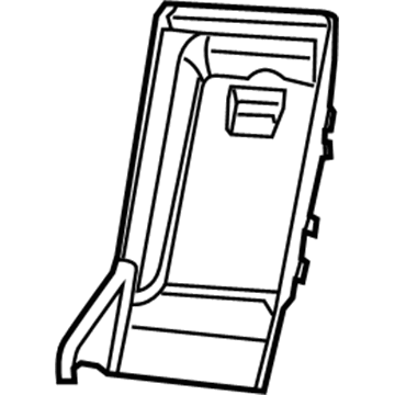 Mopar 1YW011BBAD Armrest Base, Brown, Rear
