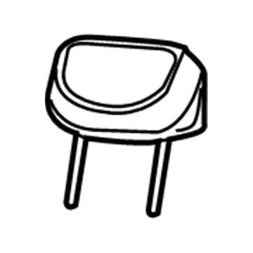 Mopar 1UK92DX9AB Headrest, Outer, Black, Rear