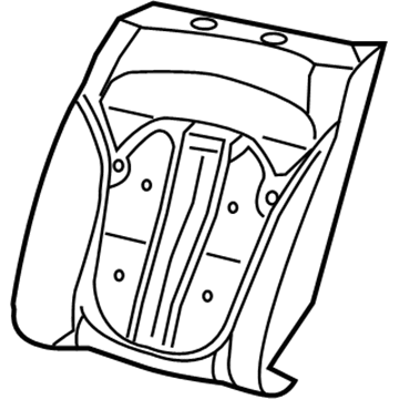 Mopar 68084474AE Seat Back Pad, Rear Passenger Side