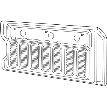 Mopar 6BM40TX7AC Gate Trim Panel, Rear