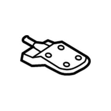 Mopar 52022478AA Tailpipe Bracket, Rear Passenger Side