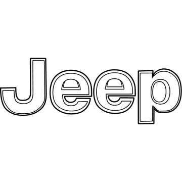 Jeep Wrangler Emblem - 68526741AA