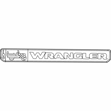 Mopar 68506268AC Nameplate, Front