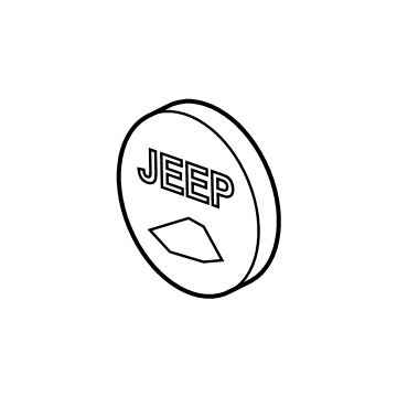 Mopar 5043160AA Medallion, Bronze, Front