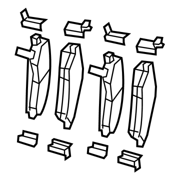 Jeep Wrangler Brake Pad - 68640202AA