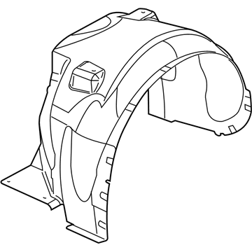 Mopar 68284692AD Splash Shield, Rear Passenger Side