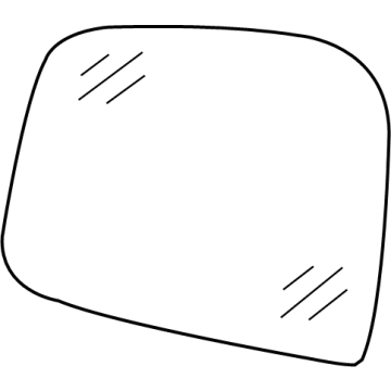 Dodge 68081081AC Mirror Glass