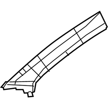 Mopar 1UC96HDAAC Windshield Pillar Trim, Upper Inner Passenger Side