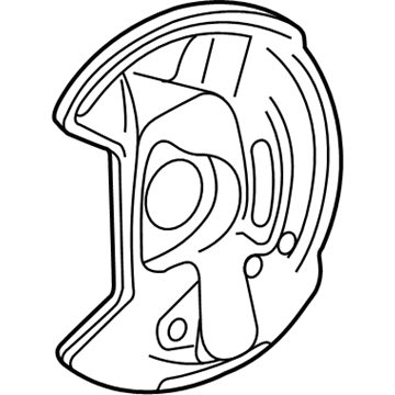 Mopar 5135478AA Backing Plate, Front Passenger Side