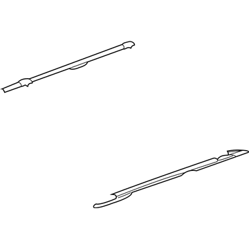 Mopar SA46WS2AL Side Rail Assembly, Bright Silver, Passenger Side